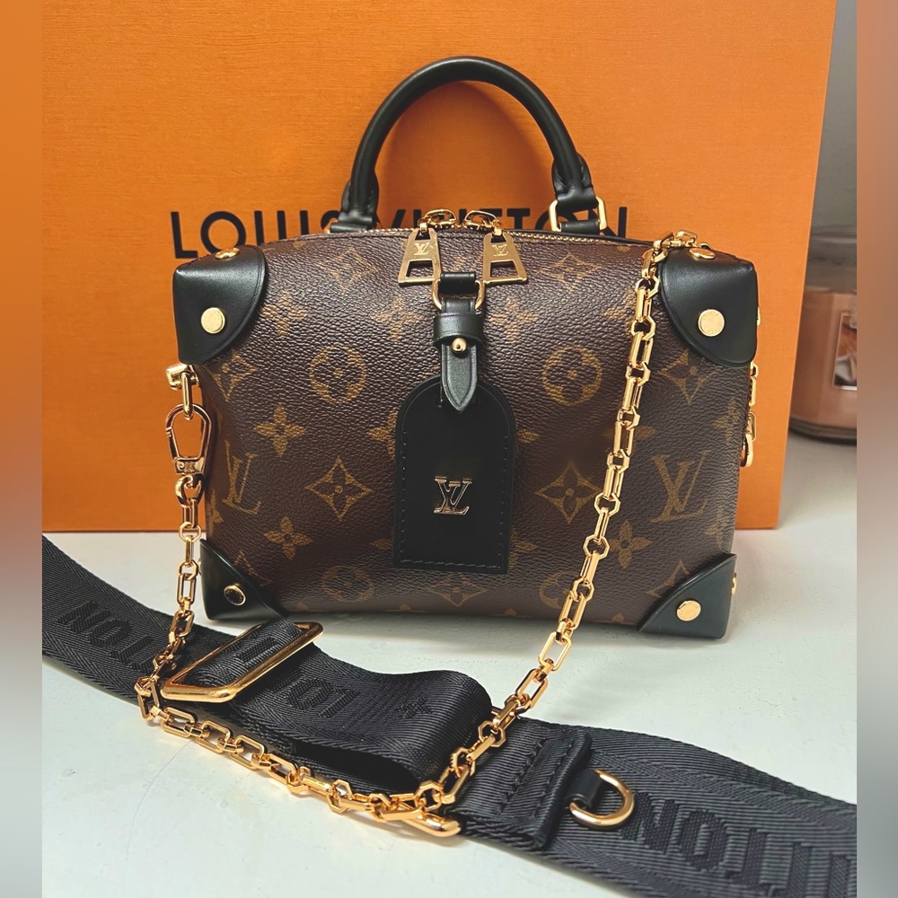 ❌SOLD❌ Authentic Louis Vuitton Petite Malle Souple Black & Monogram